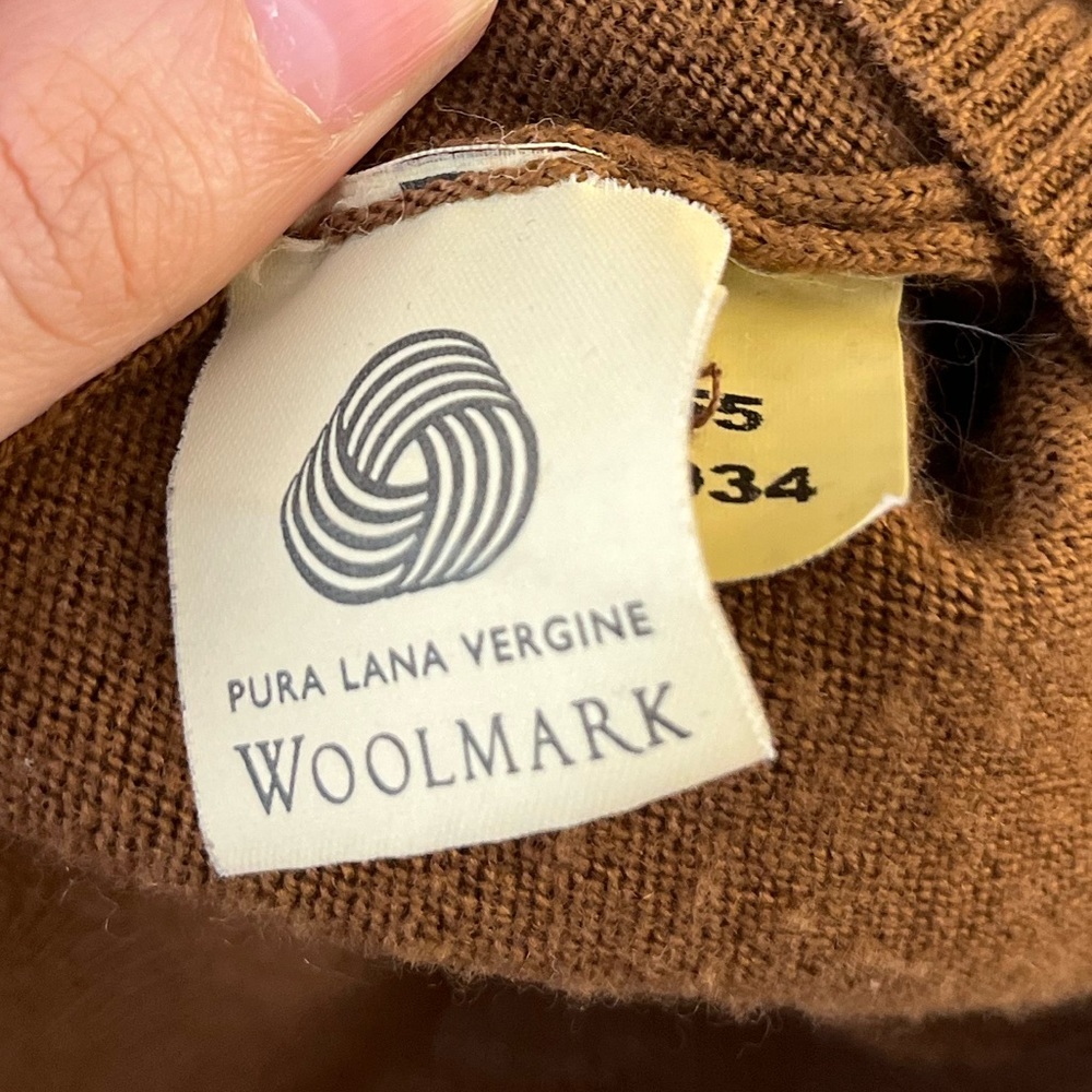 PAL ZILERI Pure New Wool Polo Sweater Top - Picture 6 of 15
